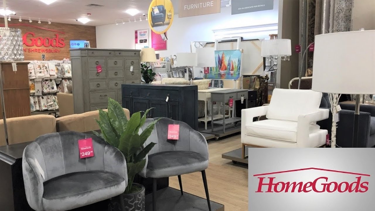 HOME GOODS FURNITURE ARMCHAIRS CHAIRS SOFAS HOME DECOR - SHOP WITH ME SHOPPING STORE WALK THROUGH 4K