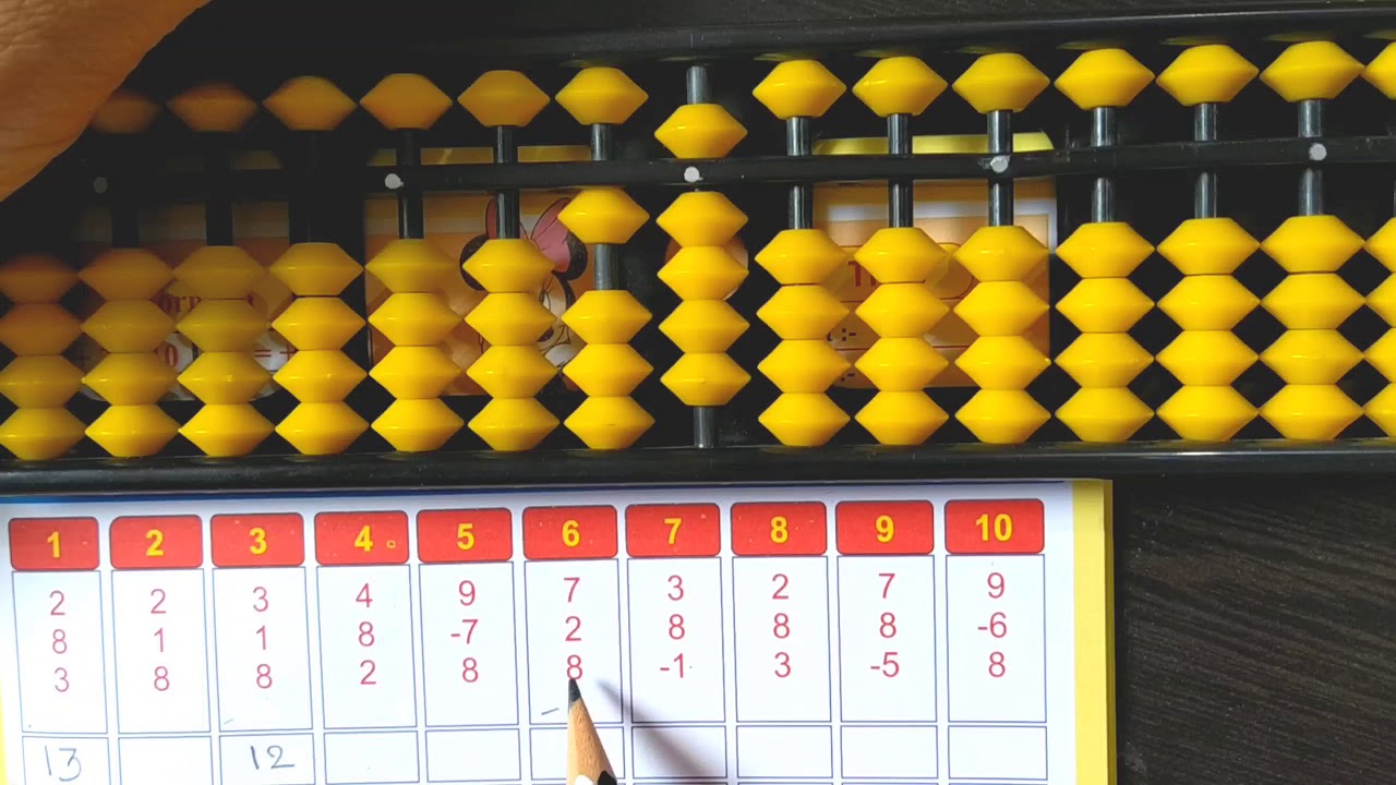 G-Champ abacus training video showing students performing mental math calculations