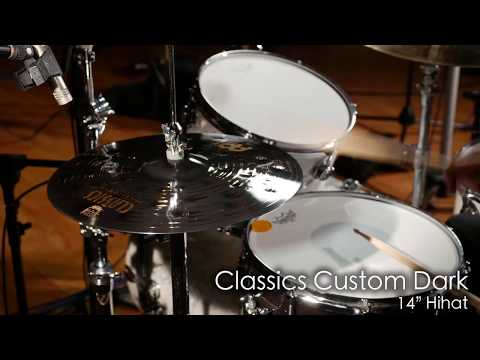 Meinl 14" Classics Custom Dark Hi-Hat (Pair) w/ Demo Video CC14DAH image 2