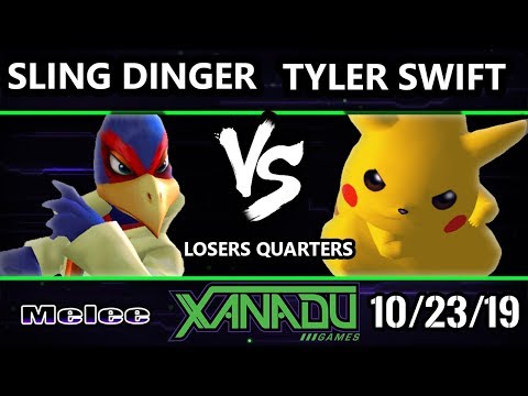 S@X 325 SSBM - Sling Dinger (Falco) Vs. Tyler Swift (Pikachu) Smash Melee Losers Quarters