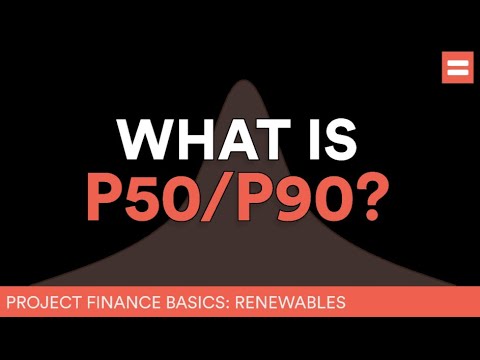What is P50/P90 in renewable energy projects?