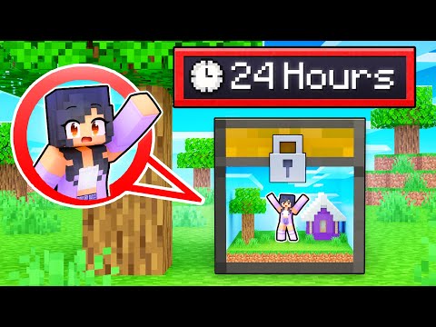 Aphmau - 24 Hours TRAPPED Inside A Minecraft Chest!