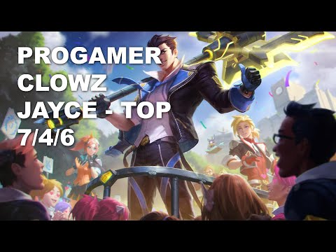 Progamer Clowz Top Jayce vs Cho'Gath - KR Grandmaster Patch 10.8