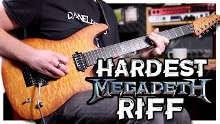 Learning the Hardest MEGADETH Guitar Riff