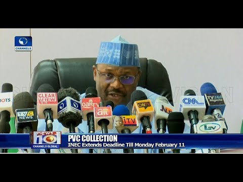INEC Extends Deadline For PVC Collection Till February 11 Pt.1 08/02/19 |News@10|