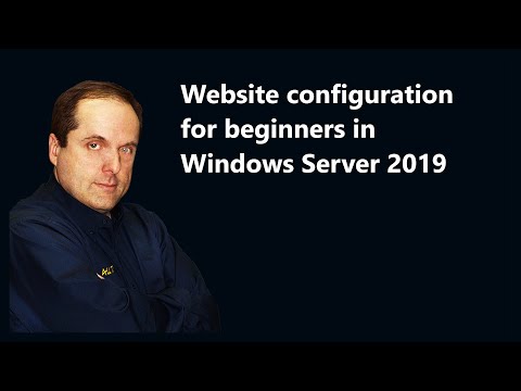 Website configuration for beginners in Windows Server 2019