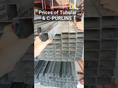 Prices of Tubular & C-PURLINS #amieronave #viral #trending #tubular #house #renovation #shorts