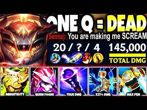 Full AP Pen Tahm Kench Build Top Lane need only ONE Q to MELT ANY TARGET 🔥 LoL Top Tahm s13 Gameplay