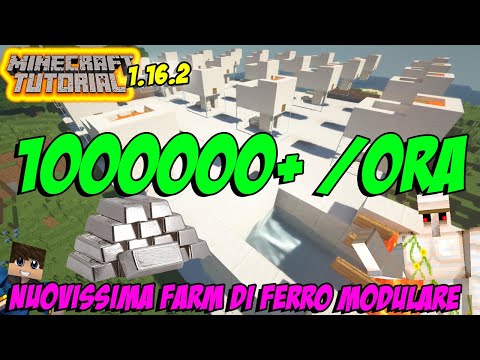NUOVISSIMA Farm di FARM di FERRO migliore del MONDO in Minecraft 1.16.2 - Minecraft TUTORIAL ITA