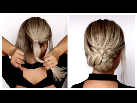 😱 EASY NEW YEAR'S EVE UPDO with ponytails and braid 😱