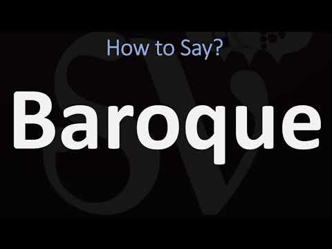 Part of a video titled How to Pronounce Baroque? (CORRECTLY) - YouTube