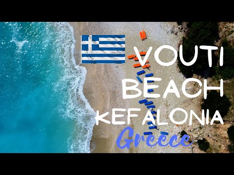 Best beach in Kefalonia ⛱ GREECE🇬🇷  Vouti Beach