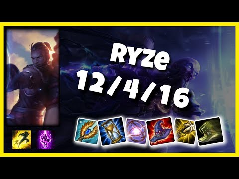 EU Challenger Ryze MID (12/4/16) vs YONE Gameplay Replay - Patch 10.20