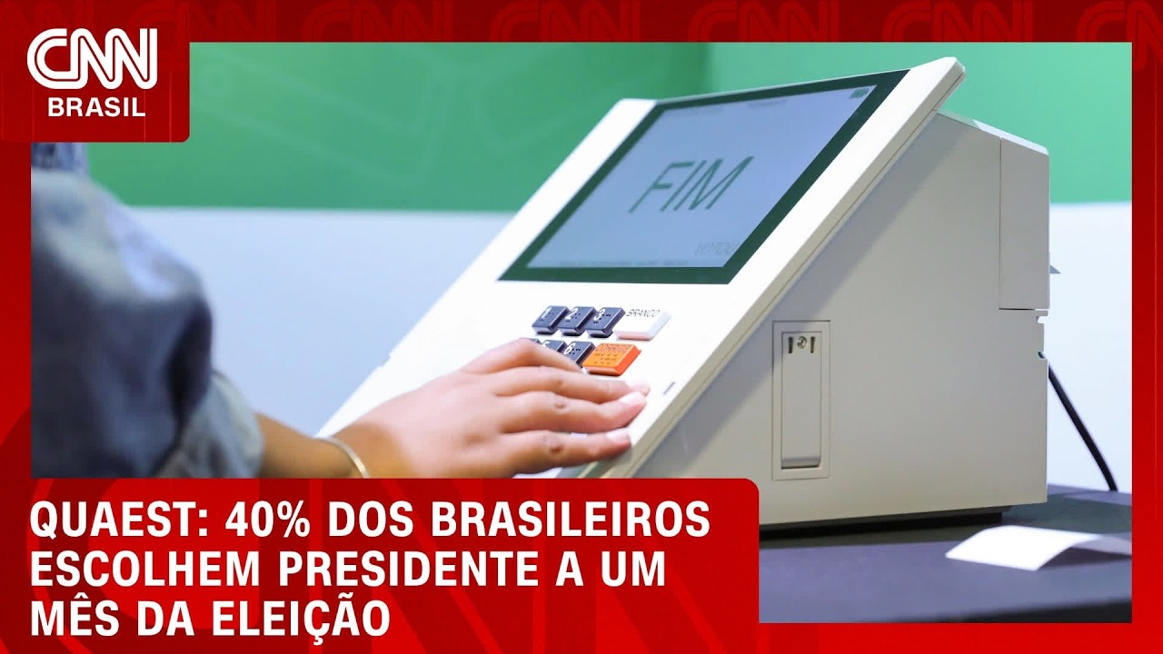 40% dos eleitores escolhem candidato a um mês da eleição, mostra Quaest; veja no Índice CNN | 360°