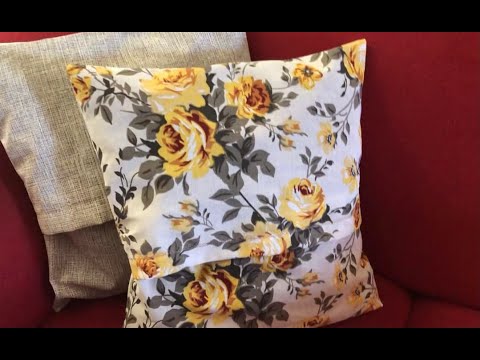 Pillow cover without zipper [step by step] with: Claudia Amorim