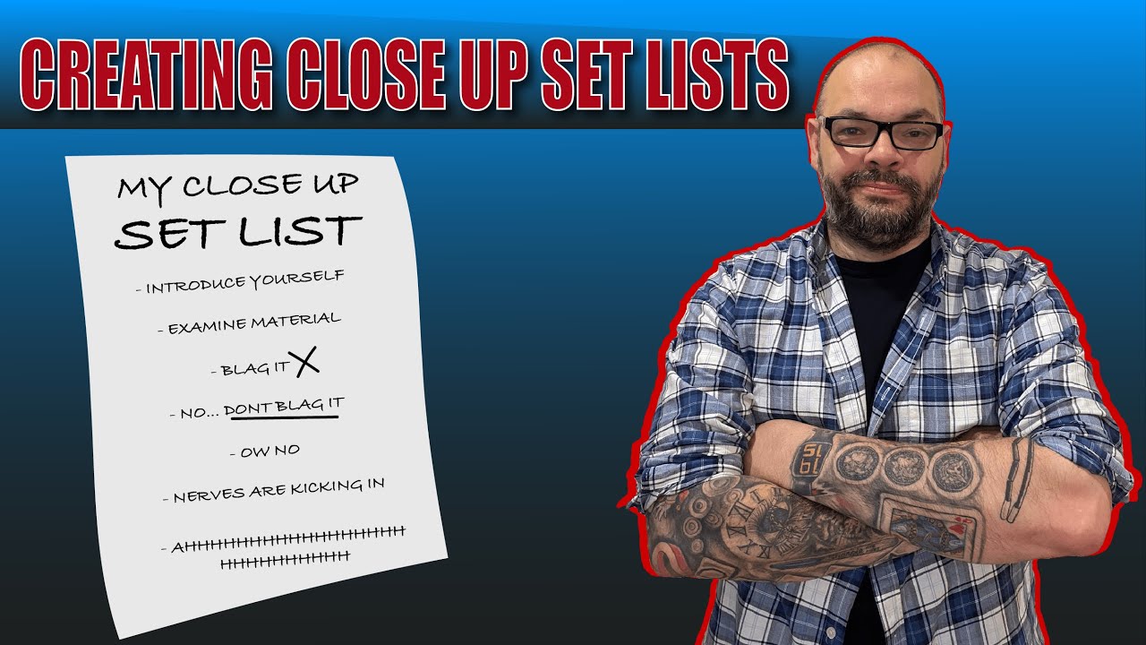 Creating Set Lists For A Close Up Magic Performance | Magic Stuff With Craig Petty