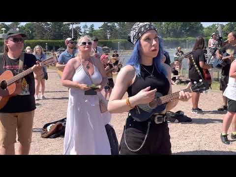 I próba wspólnego wykonania "Hey Joe" - Gitarowy Rekord Świata (Wrocław) 19.06.2021