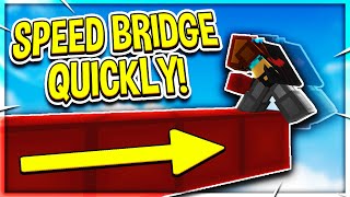 How To Speed Bridge in Minecraft Bedwars *FAST* (Hypixel Bedwars Tips and Tricks)