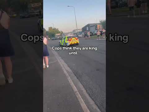Cops think they’re king until…E1889 #car #carmeet #carenthusiast #carlovers #carguy #police #funny