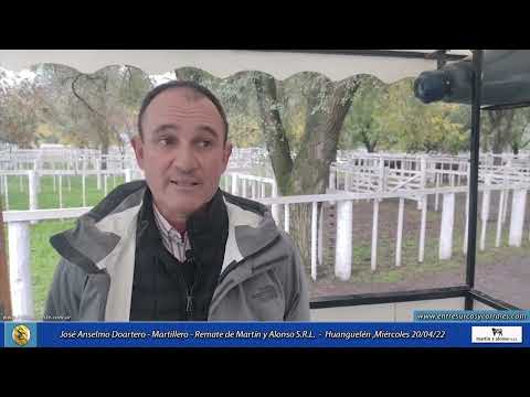 20-04-22 - José Anselmo Doartero - Martillero - Remate de Martín y Alonso S.R.L. - Huanguelén