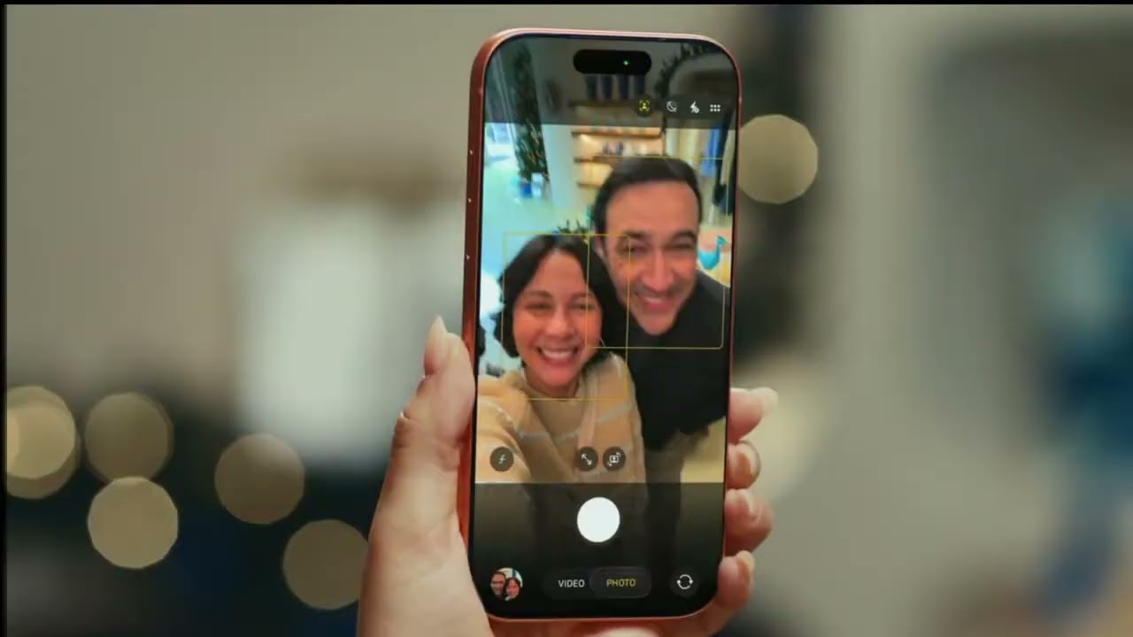 Still from Sofia's AT&T iPhone 17 Pro commercial