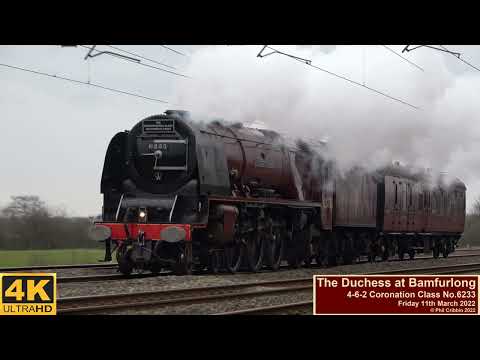 Duchess of Sutherland passes Bamfurlong - 11th March 2022
