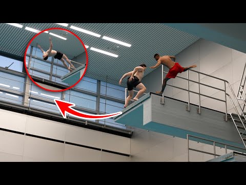 Jordan & Semih TURMSPRINGEN (backflip von 10 meter?)