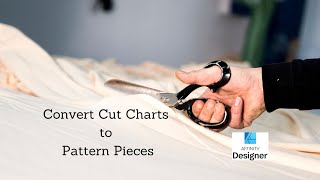 How to make pattern pieces from cut charts in Affinity Designer