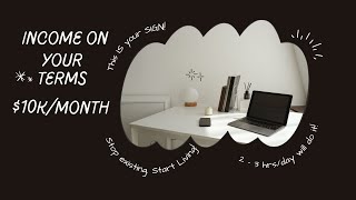 Making Money on Your Terms is much EASIER than you think! This Is How! Online Business. Worldwide