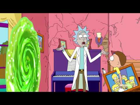 Simpsons Couch Gag  Rick and Morty  Adult Swim