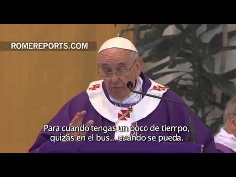 El Papa y sus consejos para ser cristianos
