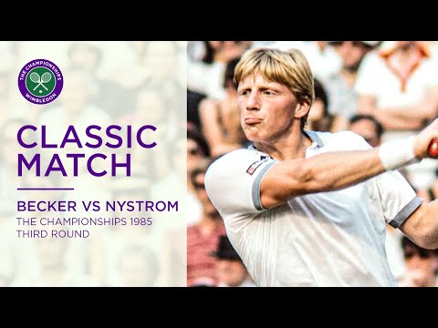 Boris Becker vs Joakim Nystrom | Wimbledon 1985 third round | Full Match