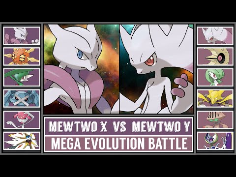 MEGA MEWTWO X vs MEGA MEWTWO Y | Mega Evolution Pokémon Battle