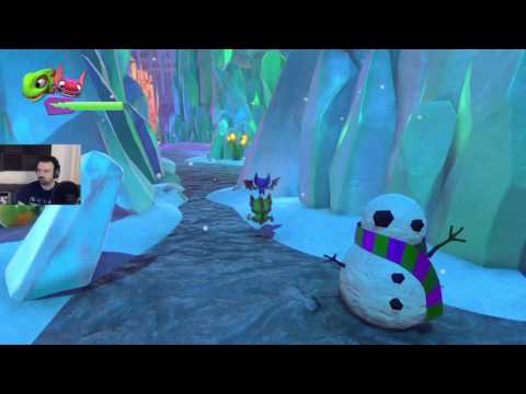 Yooka-Laylee playthrough pt23 - Snowmen Dresser/Minecart Ride, Take 2!
