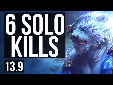 VOLIBEAR vs MALPHITE (TOP) | 6/0/3, 6 solo kills, 300+ games, Dominating | KR Master | 13.9