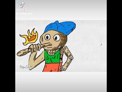 Pinocho no sabia que era de madera. #shorts  #flipaclip