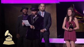 Secret Agent 23 Skidoo Wins Best Children's Album | Acceptance Speech | 59th GRAMMYs