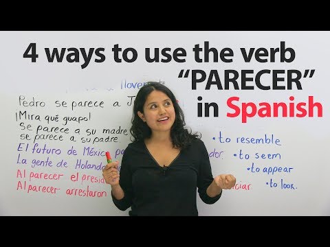 Learn Spanish Verbs: PARECER – to look like, to seem, to resemble, and more