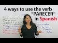Learn Spanish Verbs: PARECER – to look like, to seem, to resemble, and more