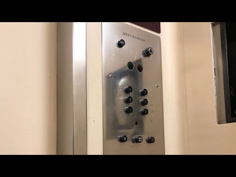 Triangle button Westinghouse elevator - West Penn Hospital - Pgh, PA
