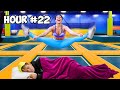 24 HOUR OVERNIGHT CHALLENGE IN TRAMPOLINE PARK