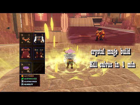 How To kill KING CALVUS IN 1 MIN crystal mage Build | Arcane Odyssey