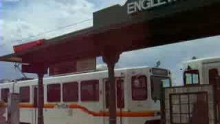 preview picture of video 'RTD Light Rail at Englewood Station'