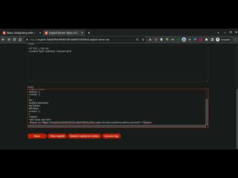 16.1 Lab: Basic clickjacking with CSRF token protection | 2023