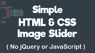 Simple HTML &amp; CSS Image Slider - No jQuery or JavaScript