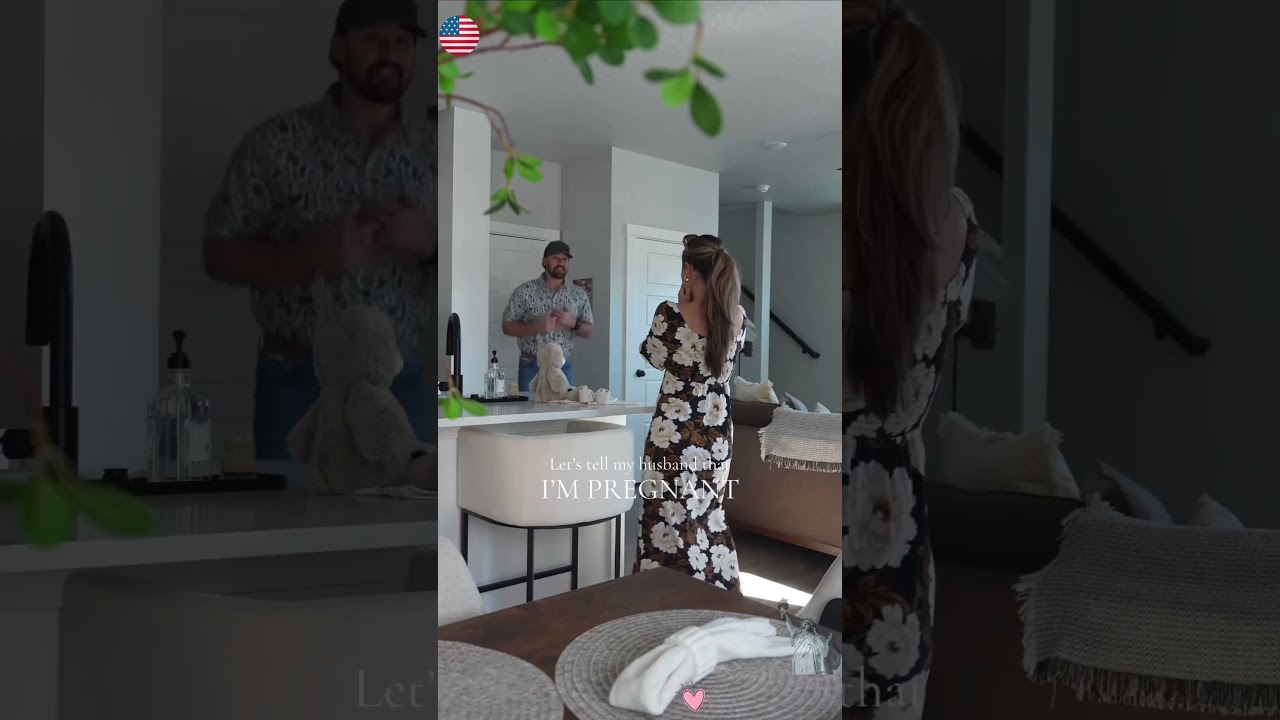 Told him I’m pregnant… his reaction says it all 😱😂❤️ #PregnancyReveal #DadToBe #FamilyMoment