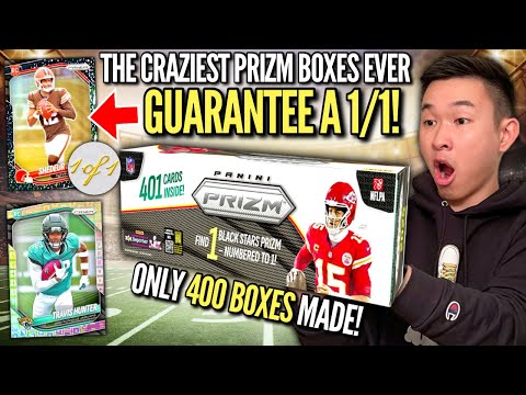 THESE SUPER LIMITED $3,000 PRIZM FOOTBALL BOXES GUARANTEE A 1/1 BLACK PRIZM?! 😱🔥