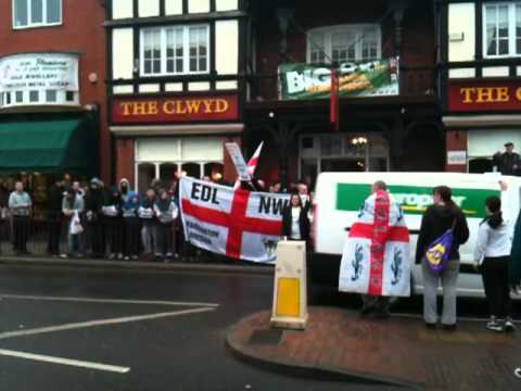 EDL Shotton Demo muster point 22/1/11