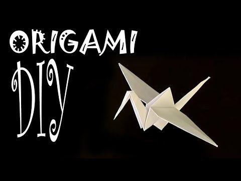 origami pliage papier la grue