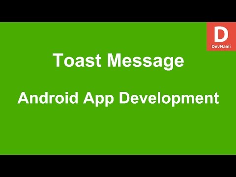 Android Toast Message Example